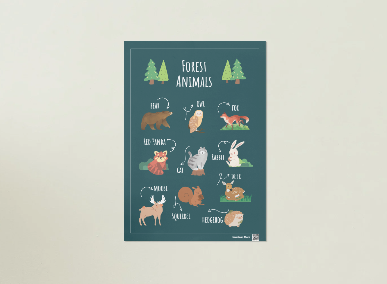 Forest Animals Poster