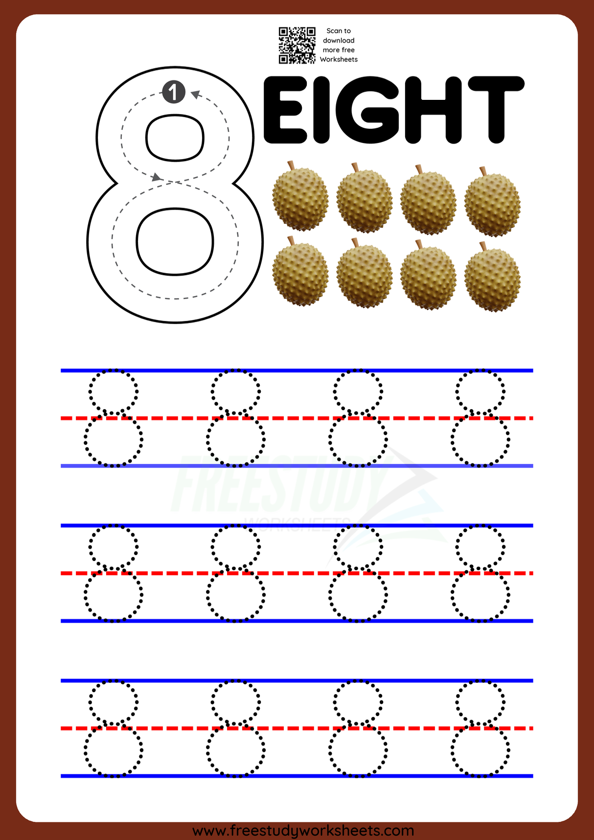 Number tracing 8