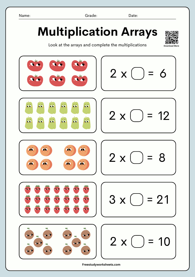 multiplication Arrays