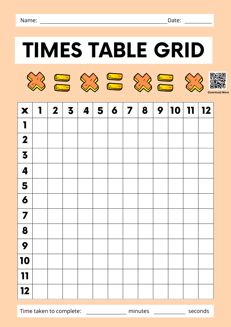 multiplication grid
